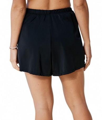 Bottoms Women's Plus Size Wide-Band Swim Short - Dream Blue (0151) - CA195SDQMS2 $43.04