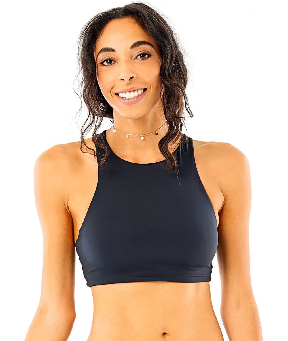 Tops Womens Sanitas Reversible Top - Black/Black - CW188Z2ZD7D $89.05