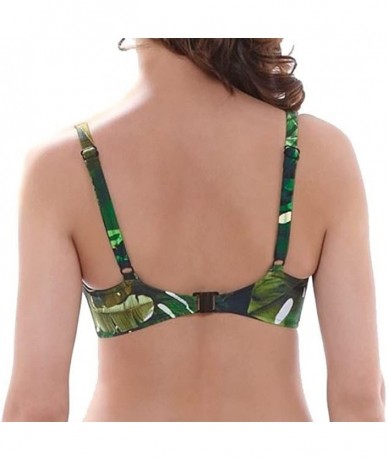 Tops Kuranda Underwire Balcony Bikini Swim Top (FS6125) - Deep Jungle - CR12DKNT781 $82.13