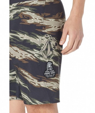 Board Shorts Men's Pipe Pro Mod 20" Boardshort - Camouflage - C018CCEQYAS $56.89