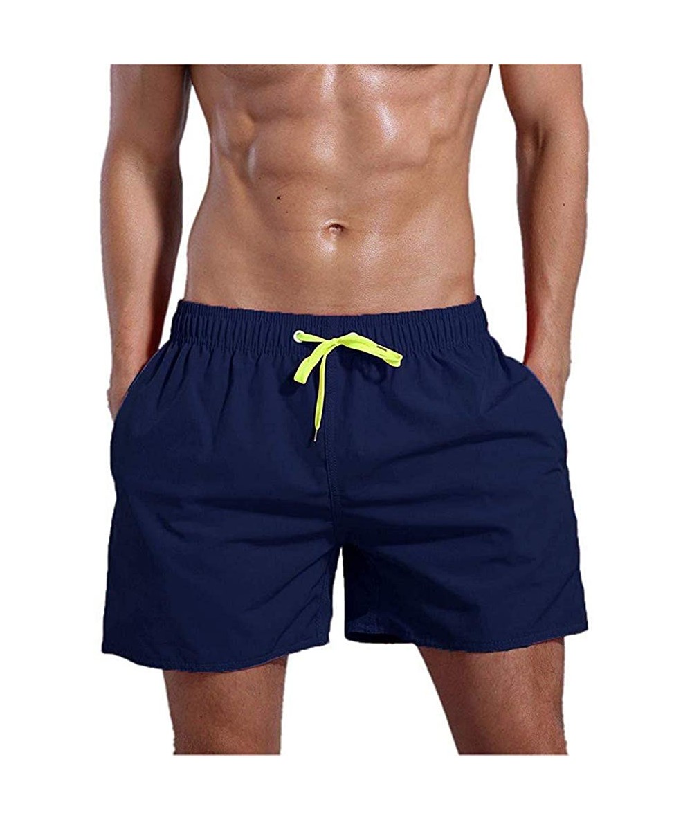 Trunks Men's Short Swim Trunks - MorwebVeo Athletic Shorts Swimming Shorts Quick Dry Board Shorts with Pockets for Summer Bea...