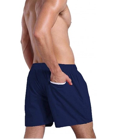 Trunks Men's Short Swim Trunks - MorwebVeo Athletic Shorts Swimming Shorts Quick Dry Board Shorts with Pockets for Summer Bea...