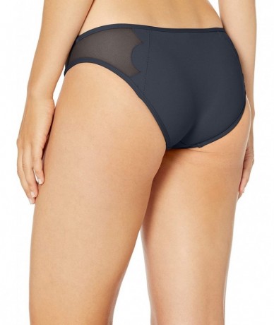 Tankinis Women's Petal Edge Hipster Bikini Bottom Swimsuit - Seafolly Indigo - CP18Q7Z6428 $51.10