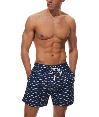 Board Shorts Mens Board Shorts Swimsuits Swim Trunks Long Beach wimwear with Mesh Liner Pocket - Little Fish - C5198R06R5W $3...