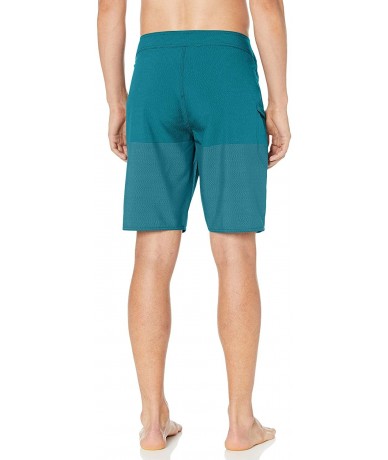 Board Shorts Men's Lido Heather 20" Stretch Boardshort - Chlorine - CO18MC8IA8Q $77.60