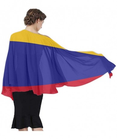 Cover-Ups Women Fashion Shawl Wrap Summer Vacation Beach Towels Swimsuit Cover Up - Colombia Flag - C1190HHZYSC $46.14