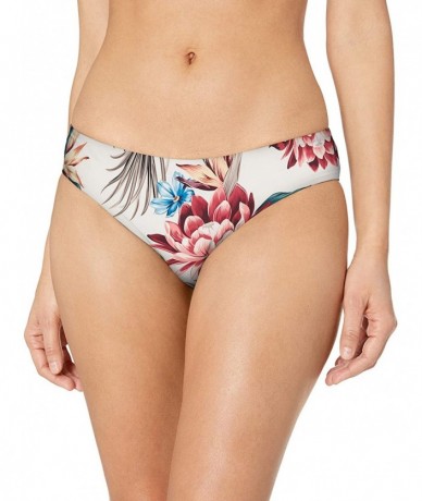 Tankinis Women's Retro Swimsuit Bikini Bottom - Off Tropic Cream - C818HLE8GZY $38.60