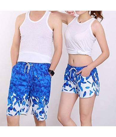 Board Shorts Women's Swim Trunks Quick Dry Bathing Suits Board Shorts Summer Beach Shorts Pockets Active Shorts - Aqua Blue B...