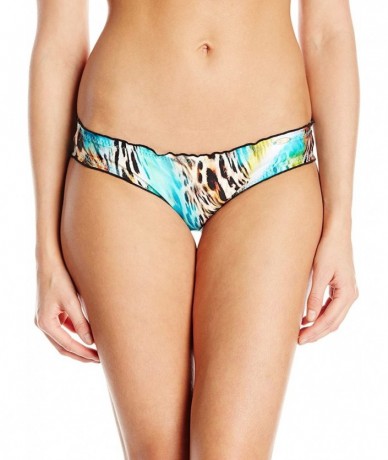 Bottoms Women's Caribe Mon Amour Full Ruched Back Bikini Bottom - Multi - CJ11QVPM57V $76.50