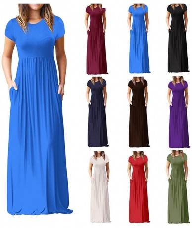 Cover-Ups Dresses for Women Casual Summer-Sleeveless Racerback Loose Formal Plain Maxi Dresses Casual Long Dresses with Pocke...