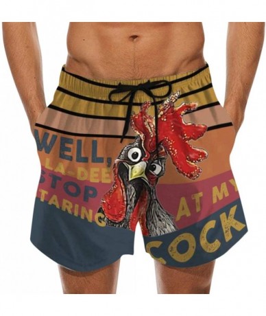 Board Shorts Men's Summer Beachwear Cock Print Beer Festival Beach Trouser Shorts Pant Funny Quick Dry Swim Shorts Boardshort...