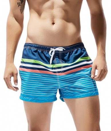 Trunks Mens Swim Trunks Quick Dry Shorts Beach Surfing Running Swimwear Bathing Suits Knickers Leggings - Green - C618O94GS86...