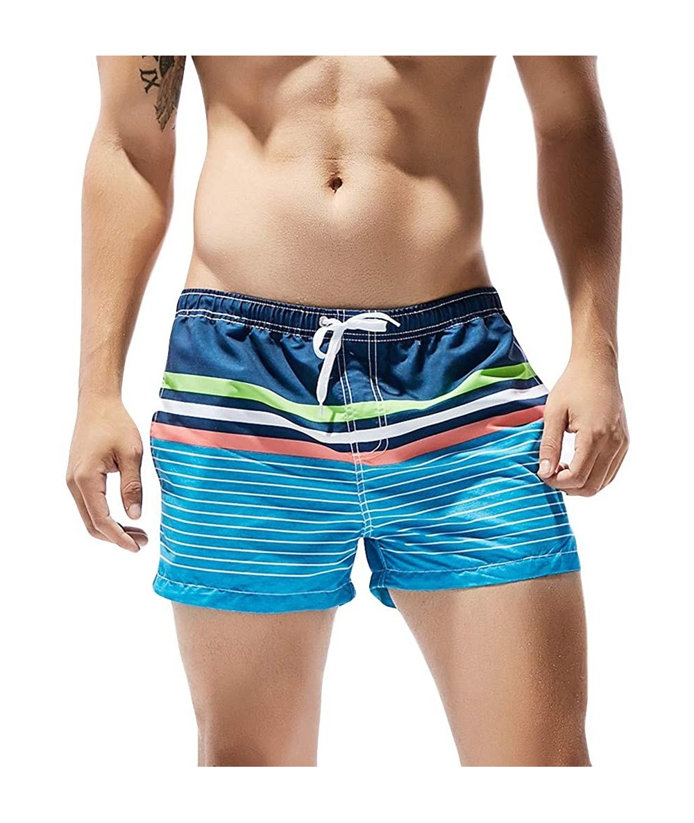 Trunks Mens Swim Trunks Quick Dry Shorts Beach Surfing Running Swimwear Bathing Suits Knickers Leggings - Green - C618O94GS86...