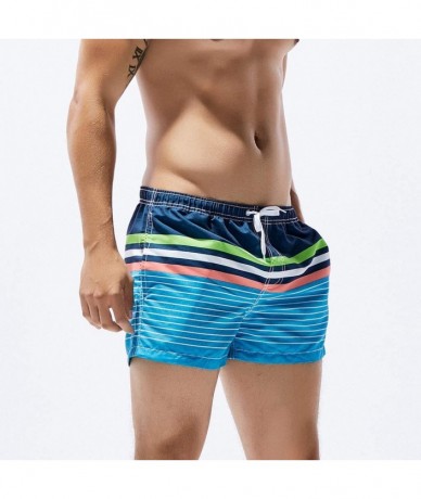 Trunks Mens Swim Trunks Quick Dry Shorts Beach Surfing Running Swimwear Bathing Suits Knickers Leggings - Green - C618O94GS86...