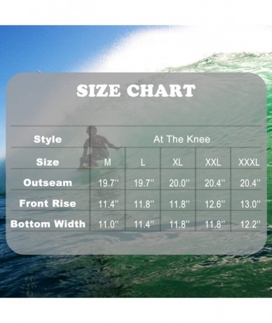 Board Shorts Mens Swim Trunks Quick Dry Swim Shorts Shark Print Board Shorts with Mesh Lining - Blue - CI19COIUG3Z $27.39