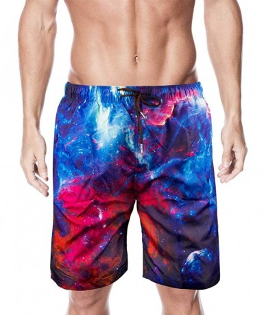 Board Shorts Mens Funny Swim Trunks 3D Graphic Print Quick Dry Surf Beach Board Shorts with Mesh Lining - Style4 - CI18RXDEG0...