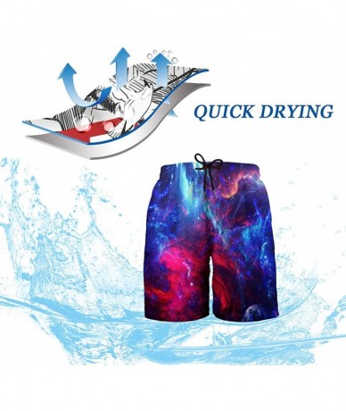 Board Shorts Mens Funny Swim Trunks 3D Graphic Print Quick Dry Surf Beach Board Shorts with Mesh Lining - Style4 - CI18RXDEG0...