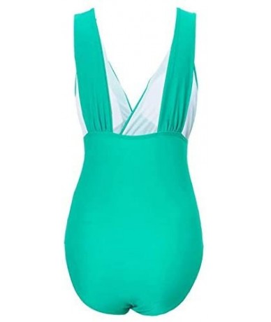 One-Pieces Swimsuits for Women-Womens Swimming Tankini Padded Swimsuit Monokini Push Up Bikini Sets Swimwear - Green - CY18RZ...