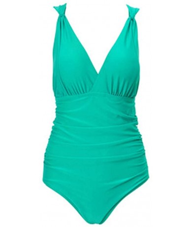 One-Pieces Swimsuits for Women-Womens Swimming Tankini Padded Swimsuit Monokini Push Up Bikini Sets Swimwear - Green - CY18RZ...