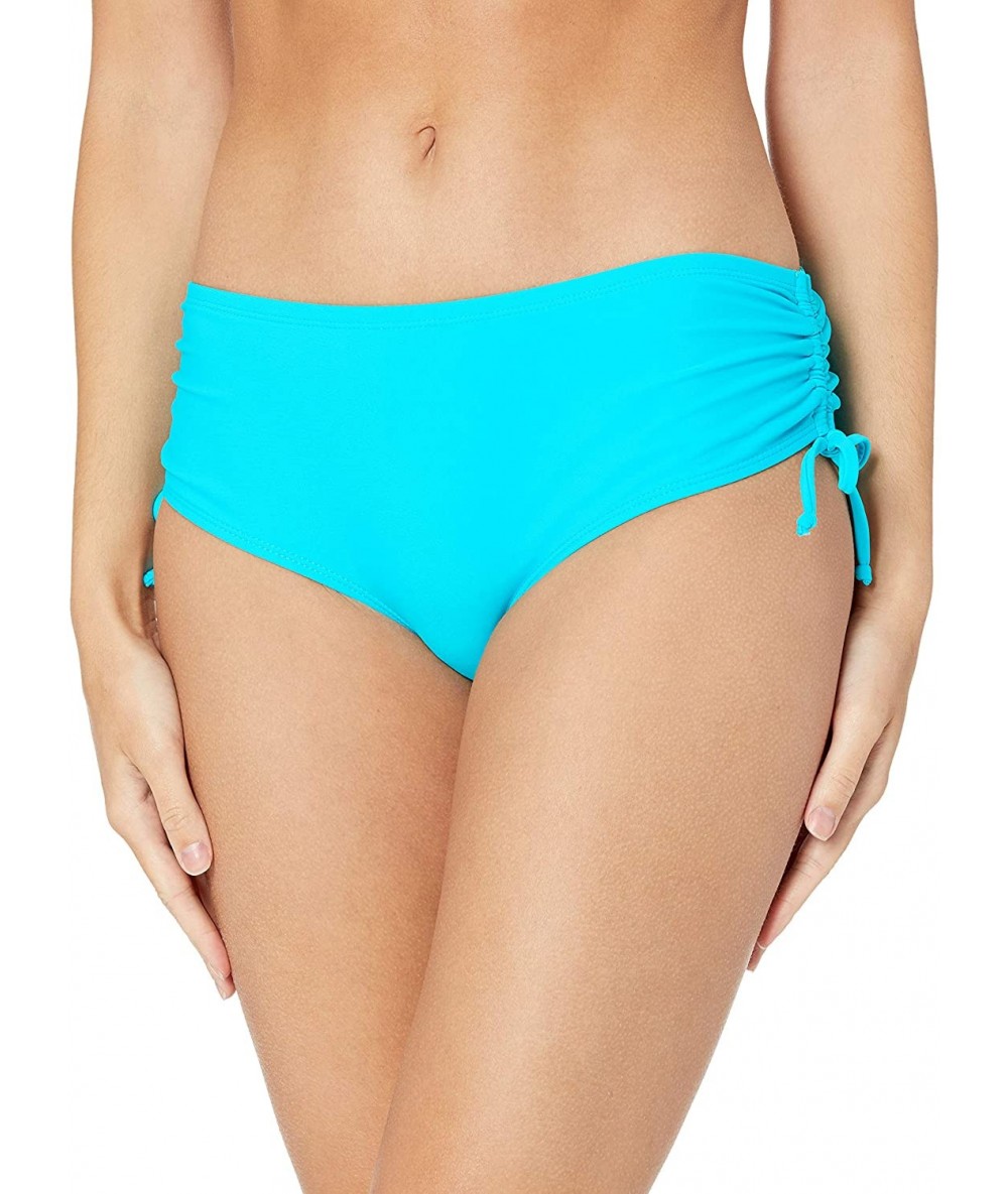 Tankinis Bikini Bottoms with Side Ties- Adjustable Bathing Suit Bottoms- Swimsuits for Women - Teal Green - CO18NLQM2XQ $28.34