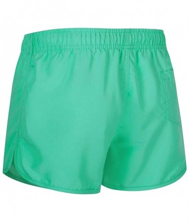 Racing Men's Spring and Summer Splicing Swimming Trousers and Beach Surfing Shorts - Mint Green - CO18ULLYULO $22.62