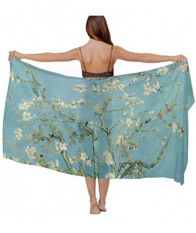 Cover-Ups Women's Swimwear Cover Ups- Summer Vacation Beach Sarong Soft Shawl Wrap - Van Gogh Almond Blossom Art - CJ19C48NLX...