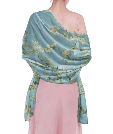 Cover-Ups Women's Swimwear Cover Ups- Summer Vacation Beach Sarong Soft Shawl Wrap - Van Gogh Almond Blossom Art - CJ19C48NLX...