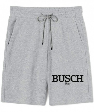 Board Shorts Shorts Sweatpants Men Busch-Light-Busch-Latte- Gym Shorts Sports Shorts with Pockets - Grey-106 - C519E89CZ74 $5...