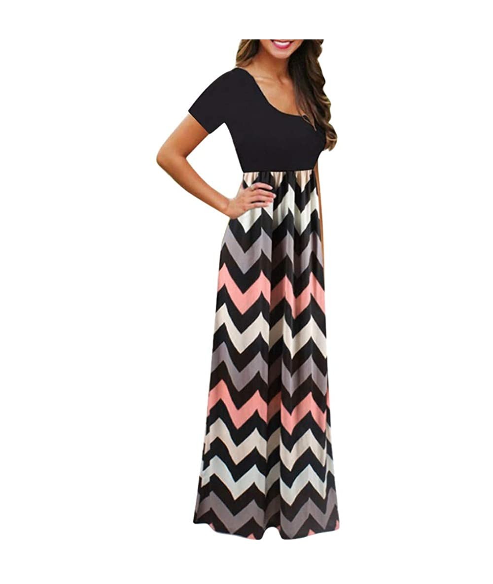 Racing Womens Maxi Dress- Ladies Loose Long Dress Party Dress - Black-06 - CH18R3O3G0C $48.51