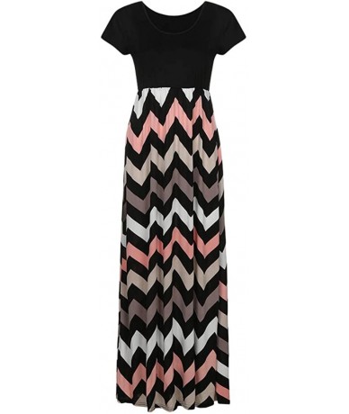 Racing Womens Maxi Dress- Ladies Loose Long Dress Party Dress - Black-06 - CH18R3O3G0C $48.51