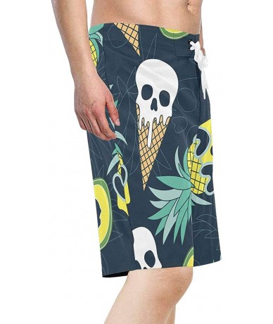 Board Shorts Men's Printed Board Shorts Loose Fit Quick Dry No Mesh Lining - Design 6 - CG18R67X8WI $57.31