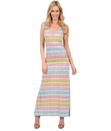 Cover-Ups Long Tie Dye Racerback Maxi Dress - Lpt2 - CS11DXE60TR $39.31