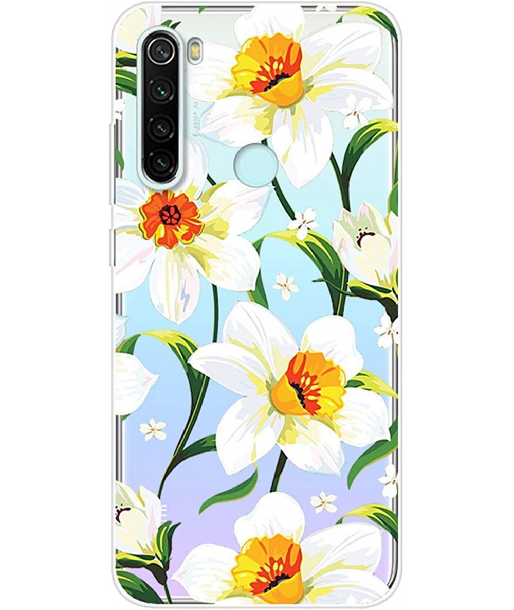 Sets Case Compatible Redmi Note 8 Gel Silicone Rubber Clear Soft Ultra-Slim Flower Girl Slam Dunk Back Cover for Redmi Note 8...