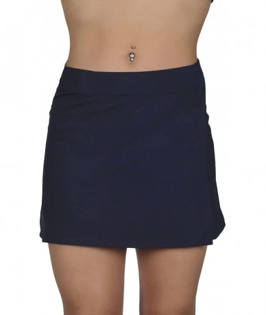 Cover-Ups Women's Swimwear & Athletic Cover Up Skirt - Navy - CP17YEZL0NO $44.60