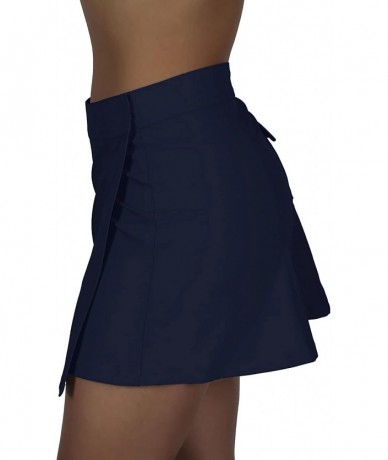 Cover-Ups Women's Swimwear & Athletic Cover Up Skirt - Navy - CP17YEZL0NO $44.60