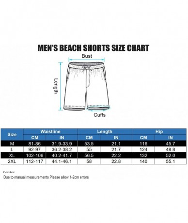 Board Shorts Men's Flamingo Bird and Tropical Lotus Summer Beach Shorts Quick Dry Swimming Trunks Casual Short Pants - CK19DA...