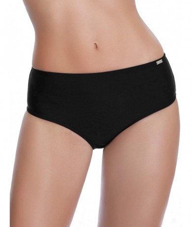 Bottoms Womens Bikini Bottoms Swim Bottoms Swimsui Swim Briefs - Black1 Regular Coverage - CY18O898T98 $34.57