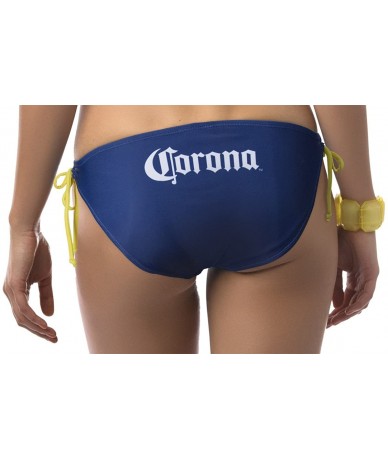 Sets Official Corona Two Piece Side Tie Padded Triangle Top Swimsuit Bikini Set - Corona Label - CD18DY5L509 $70.88